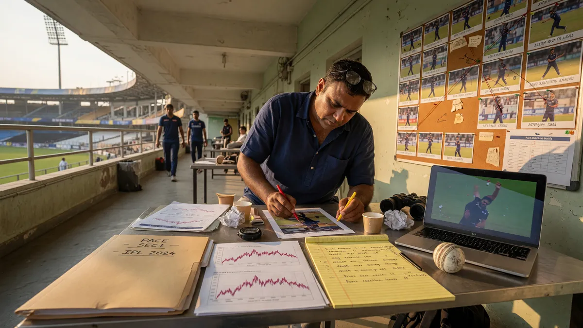 IPL coverage cadence: match-day re-checks in season, weekly checks off-season.